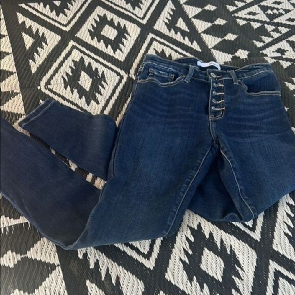 Kancan 7/27 Women's Dark Blue Jeans   B